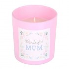 Wonderful Mum Cherry Blossom Candle, Mothers Day Gift Birthday